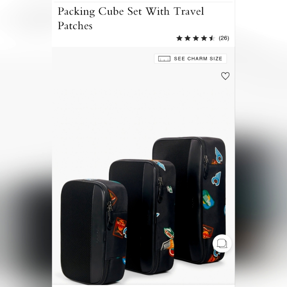 Coach Travel Cube Set